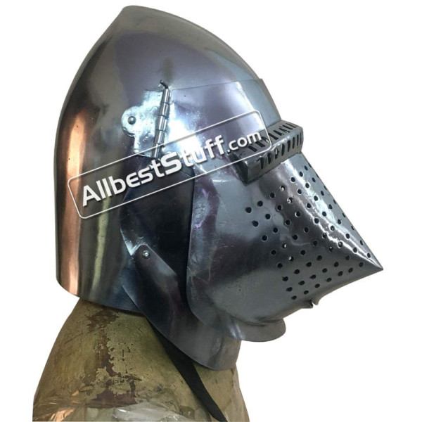 Medieval Houndskull Bascinet Hemlet made from 16 Gauge Steel
