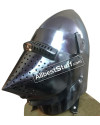 Medieval Houndskull Bascinet Hemlet made from 16 Gauge Steel image 3