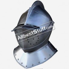 Medieval Italian Armet 18 Gauge Steel Helmet