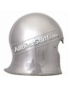 Medieval Italian Barbute Bascinet Helmet of 1470 AD made from Heavy 14 Gauge Steel image 1