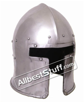 Medieval Italian Barbute of 1440 AD made from Heavy 14 Gauge Steel