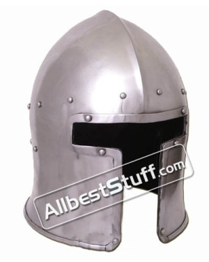 Medieval Italian Barbute of 1440 AD made from Heavy 14 Gauge Steel