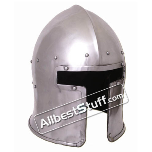 Medieval Italian Barbute of 1440 AD made from Heavy 14 Gauge Steel