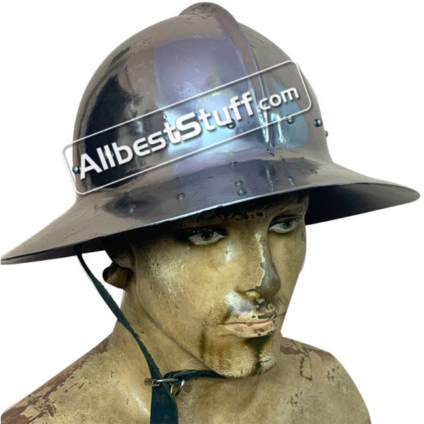 SALE! Medieval Kettle Hat 14th Century made of 16 Gauge Steel