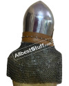 Medieval Klappvisier Bascinet from 1370 AD made in Heavy 14 Gauge Steel image 4