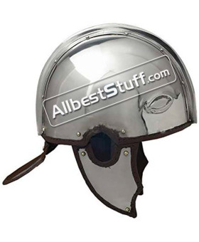 Medieval Late Roman Made of 18 Gauge Steel Helmet Intercisa I