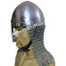 Medieval Norman Nasal Helmet with Chain mail Aventail