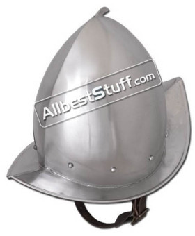 Medieval Peaked Morion Helmet Strong 16 Gauge Steel