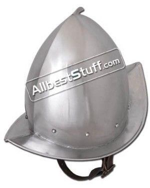Medieval Peaked Morion Helmet Strong 16 Gauge Steel