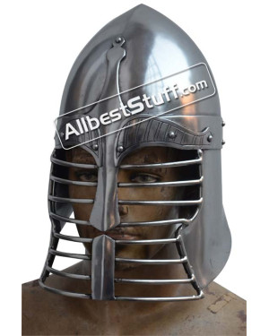 Medieval Sugar Loaf Persian War Helmet Heavy 14 gauge Helmet