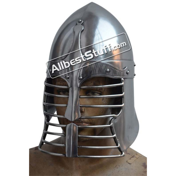 Medieval Sugar Loaf Persian War Helmet Heavy 14 gauge Helmet