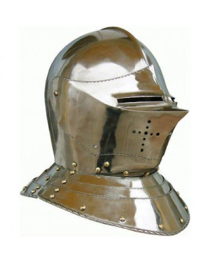 Medieval Sentinel Knight's Helmet 18 Gauge
