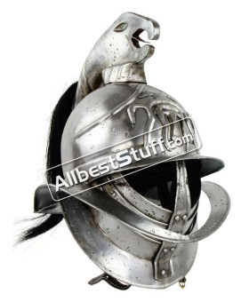 Medieval Spartacus Gladiator Helmet Made of 18 Gauge Steel