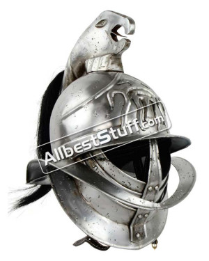 Medieval Spartacus Gladiator Helmet Made of 18 Gauge Steel