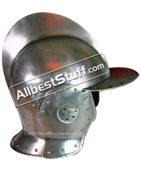 Medieval Swiss burgonet Helmet 14 Gauge Steel