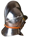 Medieval Tudor burgonet Helmet made of 18 Gauge Steel image 1