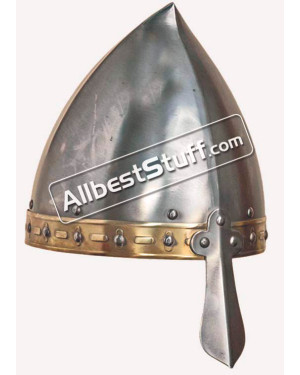 Medieval Viking Italo Norman Helmet 14 Gauge Strong