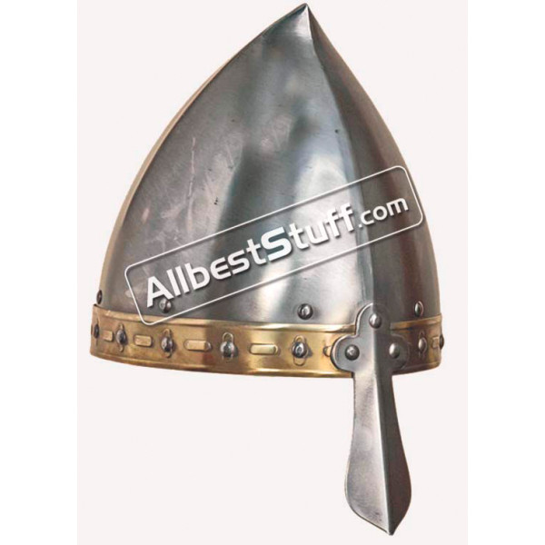 Medieval Viking Italo Norman Helmet 14 Gauge Strong