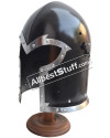 Medieval Visored Barbute Helmet image 2