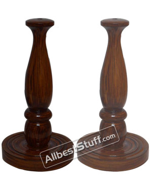 Medieval Wooden Stand for Miniature Helmet