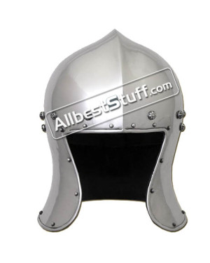 Northern Italian Barbuta Helmet Made from 16 Gauge Strong Steel