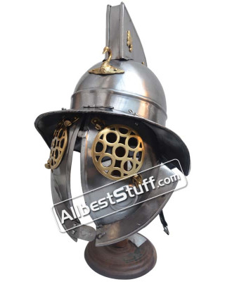 Roman Gladiator Helmet Heavy Duty 14 Gauge Helmet