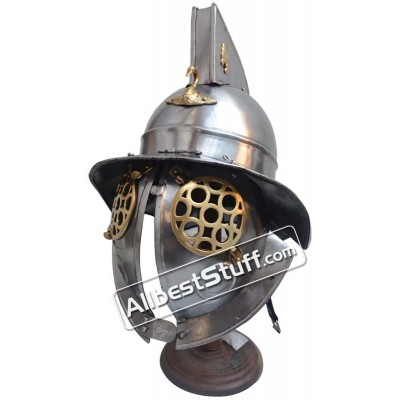 Roman Gladiator Helmet Heavy Duty 14 Gauge Helmet