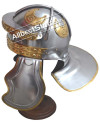 SALE! Roman Steel Imperial Italic 'G' Hebron Helmet With Brass Trim image 1