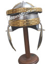 SALE! Roman Steel Imperial Italic 'G' Hebron Helmet With Brass Trim image 3
