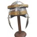 SALE! Roman Steel Imperial Italic 'G' Hebron Helmet With Brass Trim