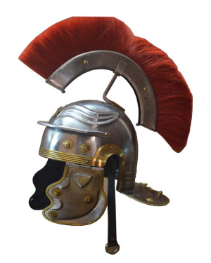 Medieval Roman Centurion Helmet with Plume