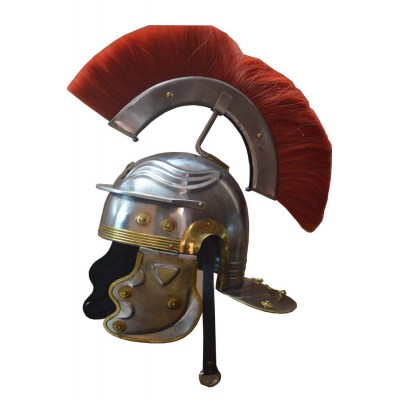 Medieval Centurian Helmet Roman Centurion Helmet with Plume & LINER Chin Strap 