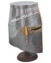 SALE! Templar Crusader Helmet with Mason Cross in Brass image 1