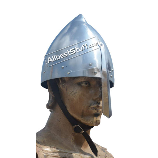 Medieval 12th Century Italo Norman Nasal Helmet