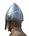 Medieval 12th Century Italo Norman Nasal Helmet image 5