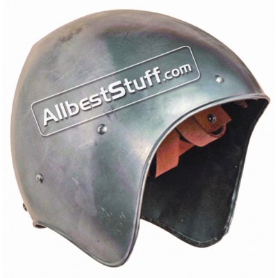Medieval 14 Gauge Bascinet Steel Helmet