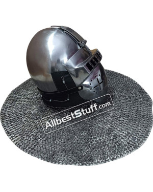 Medieval 14th Century Bascinet From Nuremberg Helmet