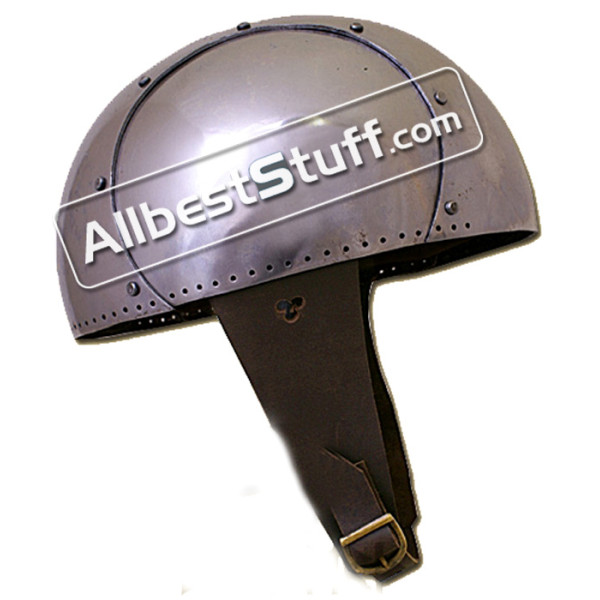 Medieval 3 Piece Secret Helmet made of 16 Gauge Steel