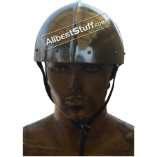 Medieval 7th Century Cervelliere Helmet Made of 16 Gauge Steel