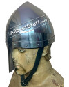 Medieval Italo Norman Nasal Helmet 14 Gauge Steel image 1