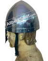 Medieval Italo Norman Nasal Helmet 14 Gauge Steel image 2