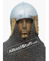 Medieval Bascinet 14 Gauge Steel Helmet image 1