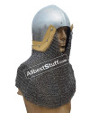 Medieval Bascinet 14 Gauge Steel Helmet image 2