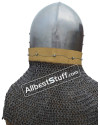 Medieval Bascinet 14 Gauge Steel Helmet image 4