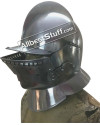 Medieval Burgonet with visor Helmet made of 16 Gauge Steel image 3