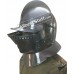 Medieval Burgonet with visor Helmet made of 16 Gauge Steel