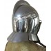 Medieval Burgonet with visor Helmet made of 16 Gauge Steel