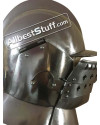 Medieval Burgonet with visor Helmet made of 16 Gauge Steel image 4