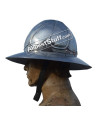 Medieval Burgundian 15th Century kettle hat Steel Helmet image 1