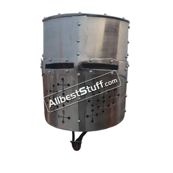 Medieval Crusader Helmet 16 Gauge Strong